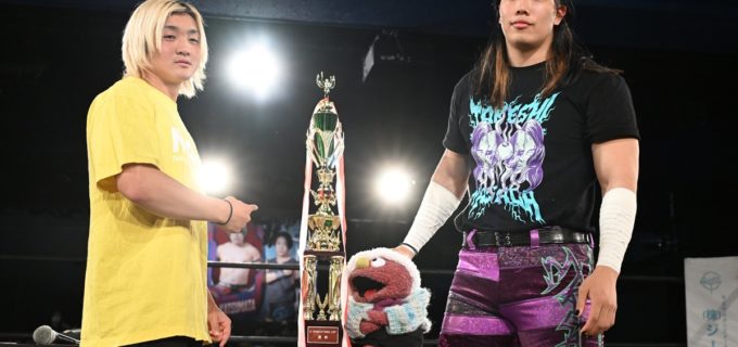 【DDT】2・22後楽園での「DGC」優勝決定戦を前に正田壮史、須見和馬が一歩も引かず！正田「優勝してトロフィー片手にUNIVERSALまでたどりつく」　須見「正田壮史を超えて優勝する」