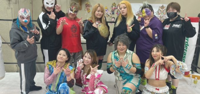 【PURE-J】2・15亀アリーナでタッグ挑戦権決定！ 大空ちえ＆神姫楽ミサがベテラン撃破で王者・中森＆小林に挑む！