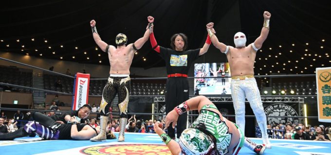 【新日本】『ルチャの祭典開幕』“スカイチーム”ミスティコ＆ドラダ、メインで熱狂の飛翔！ ゲレーロ＆SHOを撃破しタッグT1回戦突破　ミスティコは「次のエストレージャ」にドラダを指名