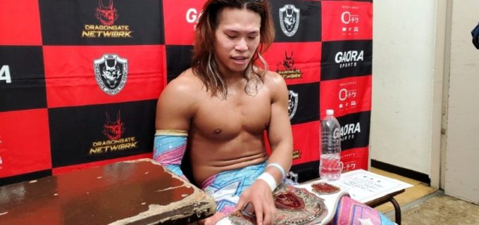 【ドラゴンゲート】ブレイブ王者・田中良弥がジェイソン・リーを撃破しV9達成！「この歴史を塗り替えて、俺がドラゴンゲートの顔になります」