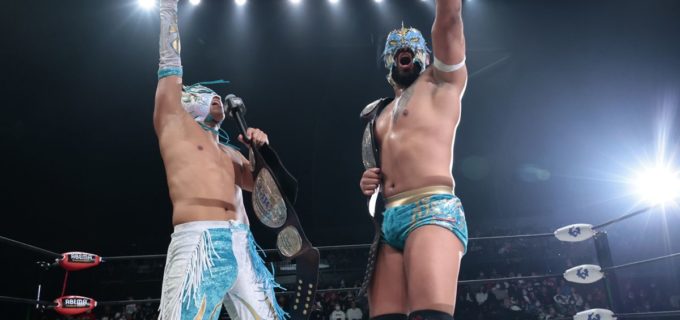 【ノア】アレハンドロ＆ドラゴン・ベインが歓喜のGHCジュニアタッグ戴冠「ライコス･ジムの2人と戦いたい」 敗れた小田嶋大樹はパートナー・ダガへ魂のシングル直訴