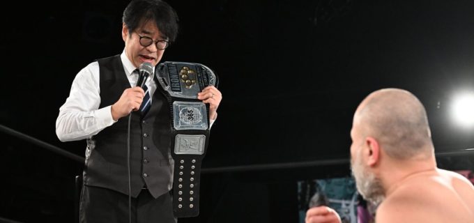 【DDT】今林久弥GMが4・15後楽園での新日本YOH戦が決定したアントーニオ本多からアイアンマン王座強奪!?　3・22後楽園で鈴木みのるらと地獄の防衛戦へ