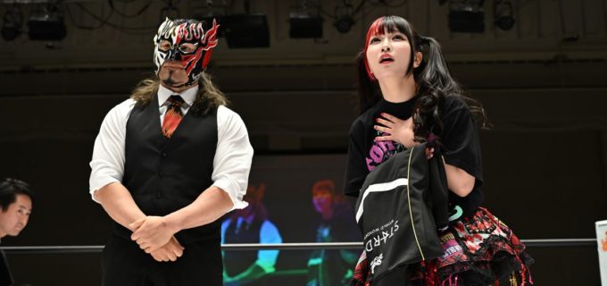 【スターダム】新日本・デスペラードがまさかの“移籍宣言”！？ 伊藤麻希＆Sキッドをラスベガス興行へ電撃勧誘「どうしてもデスベガスに出てもらいたくて招待状をお持ちしました！」