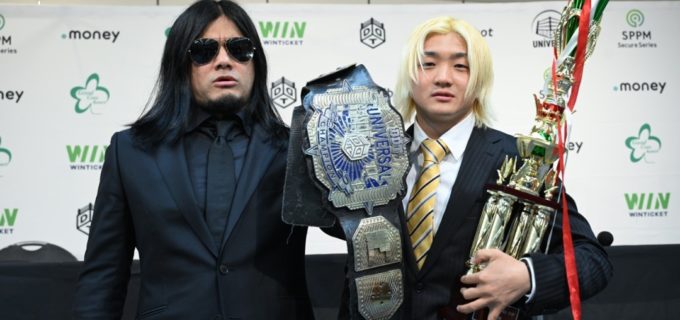 【DDT】UNIVERSAL王者・佐々木大輔が挑戦者・須見和馬を一刀両断！「俺に負けて入門テストからやり直しだ」