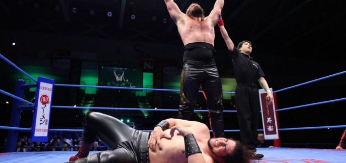 【全日本】213cmの怪物タロースが斉藤ジュンを粉砕！ Titans of Calamityが世界タッグに続きシングルでも圧倒「最高のシングルプレイヤーだということを証明する」