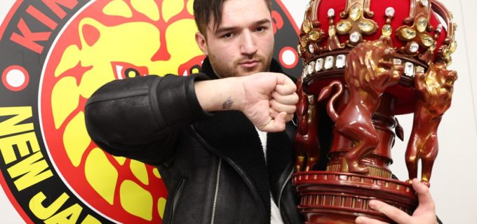 【新日本】『NJC』最年少覇者カラム・ニューマンが優勝会見で堂々の予告！「辻陽太のIWGPヘビーを奪い、中邑真輔の最年少戴冠記録を塗り替える」