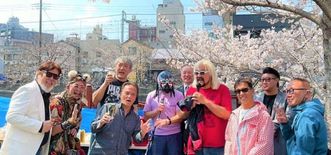 東北の英雄が横浜に降臨！「第21回 ザ・グレート・サスケと桜を見る会」が満開の大岡川で大盛況