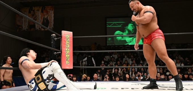 【DDT】飯野雄貴がKO-D無差別級王座前哨戦で王者・上野勇希に激勝！「そのベルト巻いて、DDT最強って証明してやるよ」