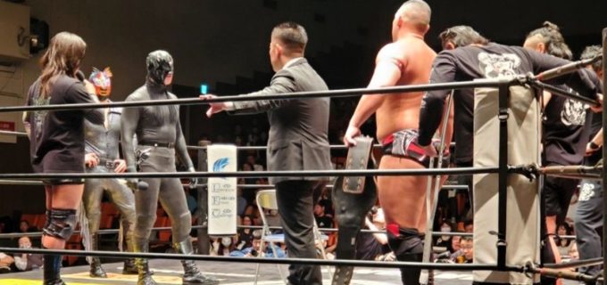 【ドラゴンゲート】ドリームゲート王者・菊田円が同門のKAIを下しV5！　4・26名古屋でシュン・スカイウォーカーらと「敗者ユニット解散マッチ」に緊急出陣