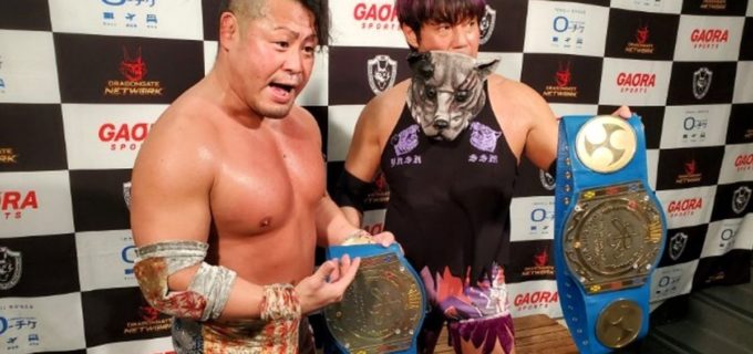 【ドラゴンゲート】「双龍王」王者の横須賀ススム＆KAGETORAがツインゲートとの2冠王宣言！