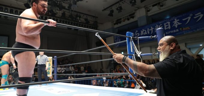 【新日本】「柔道vsラグビー・キックボクシング」ウルフアロンとドン・ファレの遺恨激化！ ボルチンは「一番強いモンスター」としてNEVER奪取を宣言