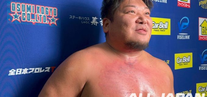 【全日本】地元での絶望から這い上がった羆嵐が、潮﨑豪の豪腕を耐え抜き執念の『CC』初白星「ここから俺の連勝街道始まるぞ」