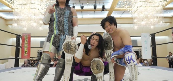 【DDT】正田＆高鹿＆佐藤がMAO＆KANON＆ビエントを退け、KO-D6人タッグ王座V3！「これからも僕たちでチャンネルをビビビッと合わせて、たくさんの世界へ皆さんを導きましょう」