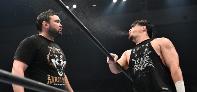 【新日本】成田蓮がNEVER無差別級初防衛！ ボルチンの怪力パワーを“極悪連携”で封殺し、ウルフと藤波辰爾が次なる標的に「何度挑戦しても、俺に負けんだよ」