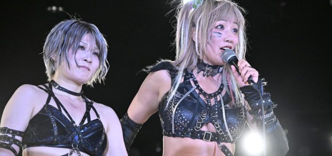 【OZアカデミー】黒い安納サオリ＆ウナギ・サヤカの新タッグ「漆黒のオイモカブキ」が本格始動でタイトル宣言！ “ちびっこ”は6人タッグ王座創設を要求！