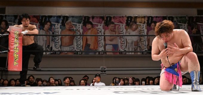 【DDT】男色ディーノがMAOとの『KING OF DDT』準決勝の前哨タッグ戦制し、「DDTの所属同士の私たちが夢比べしましょう！」