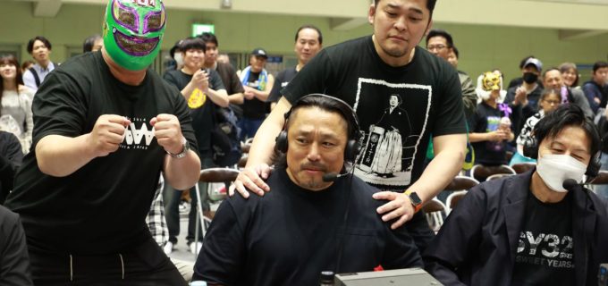 【新日本】燕大会の放送席にササダンゴ乱入！ 6.8「一面対抗戦」へ後藤洋央紀の電撃参戦が決定