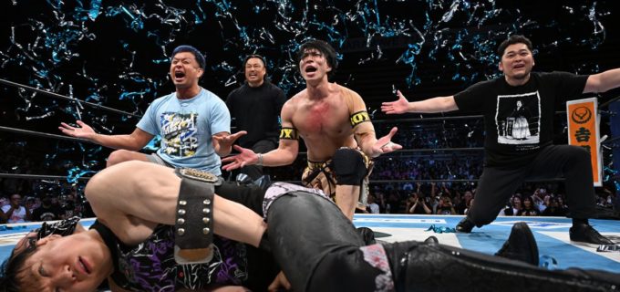 【新日本】歴代CHAOSの魂を背負って！YOHが藤田晃生との1年越しの雪辱戦を制し『BOSJ』初制覇「100代目のチャンピオン、俺がなってやろうじゃないの！」