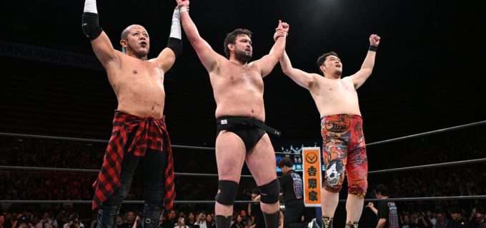 【新日本】矢野通、葛西純との異色トリオでH.O.Tを圧倒！ウルフアロンが成田蓮の柔道冒涜に怒りの一本背負い「一人のプロレスラーとして叩き潰す」