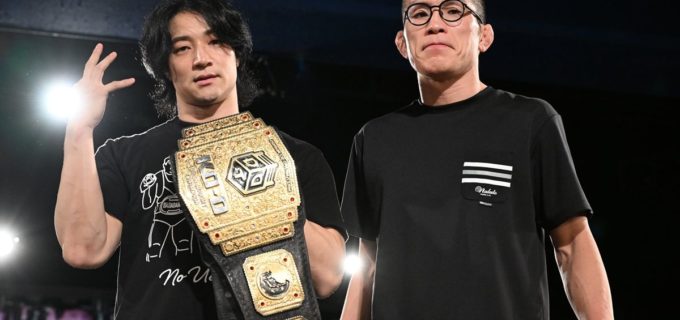【DDT】「愛を持って、愛を制す！」KO-D王者・上野勇希が青木真也との初前哨戦を制し、熱い宣戦布告！