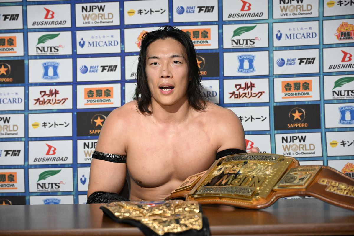 新日本】赤髪で復活のSANADA、奇策も通じず。KONOSUKE TAKESHITAが圧倒