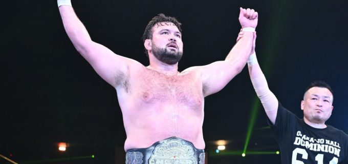 【新日本】金メダリストの底力！ウルフアロンが介入・反則をパワーで粉砕し成田蓮からNEVER王座を奪還！デビュー半年の集大成を示し“G1参戦”へ強烈アピール「ほかの人と同じペースではダメ」