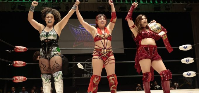 【ノア】青野未来がミコ・アラナから技あり勝利！ 仲間からの“愛のチョップ”を胸にナイトシェイドとの防衛戦へ「追い込まれた強さ見せてやる」