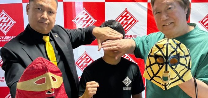 【九州プロレス】伝説の和製ルチャドール”マッハ隼人”が令和に復活！ 筑前りょう太と組みTAJIRI＆永田裕志のタッグ王座へ挑戦