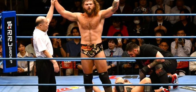 【全日本】NWA王者サイラス・メイソンが規格外のパワーで芦野祥太郎を粉砕！敗れた芦野はリベンジ宣言「勝手に行ってやるからな、アメリカ」