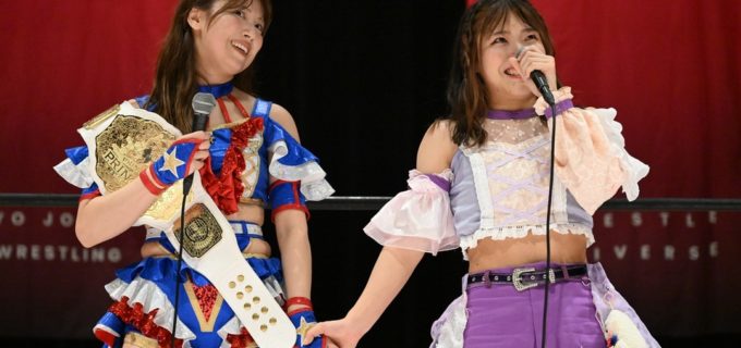 【東京女子】「私のオタクだった子と勝ててうれしい」プリプリ王者・荒井優希、SKE48ファンだった小夏れんとの初タッグで次期挑戦者・山下実優に連勝！