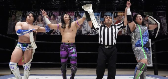 【DDT】正田＆高鹿＆佐藤がDAMNATION-T.Aを退け6人タッグ王座V5！ 狙うはタッグ王座との“2冠”強奪へ