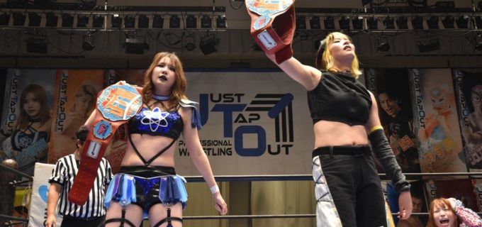 【JTO】ビッグ春華＆ジャンボ井上の長身コンビが柳川澄樺＆神姫楽ミサの名タッグからJTO GIRLSタッグ王座奪取！みず葉＆ラブリカ・ヒナーノが挑戦表明