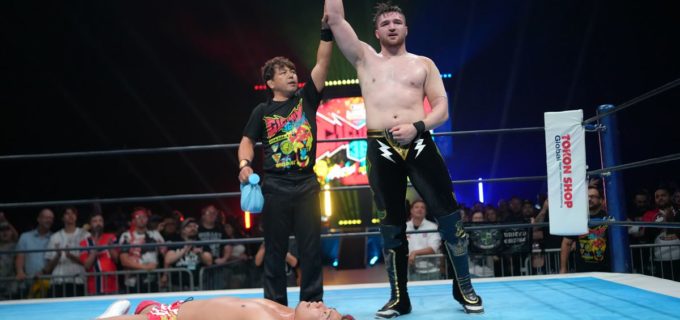 【新日本】「俺たちが喜んでそっちへ行ってやる」カラム・ニューマンが『G1』開幕戦で上村優也を返り討ち！ウィル・オスプレイへ宣戦布告