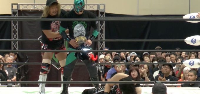 【ノア】王者Eitaが屈辱のタップアウト！ BUSHIがGHCジュニアベルトを強奪し「気抜いてんじゃねえぞコラ」内藤も触発されGHCヘビー獲りへ
