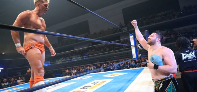 【新日本】カラム・ニューマンが『G1』でザック・セイバーJr.の左腕破壊を凌ぎ切り執念の丸め込み勝利！「俺が史上最年少の優勝者になる」
