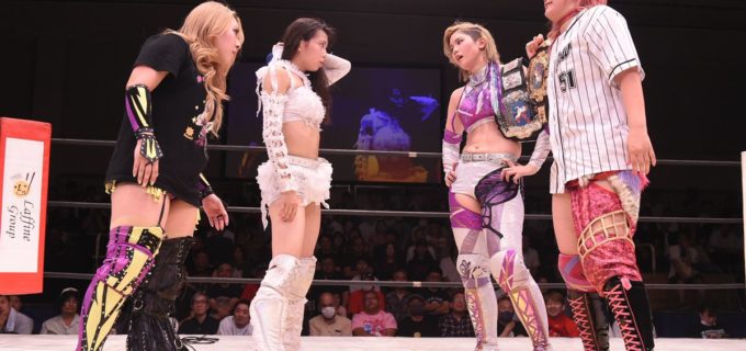 【マリーゴールド】ツインスター前哨戦で露呈した王者組の不協和音。天麗皇希が意地の勝利も、挑戦者・山﨑裕花が後藤智香を粉砕し「控室でやれ」と猛毒アピール