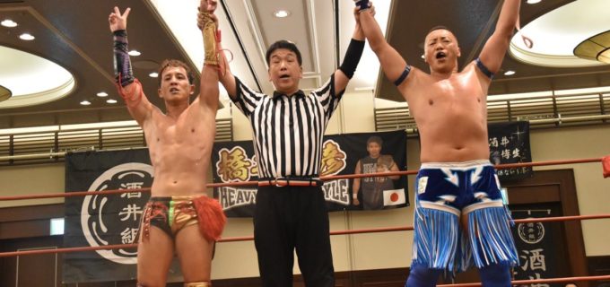 長谷川一孝がCIMAとの初コンビで進祐哉＆大谷譲二に快勝！11・22新木場での記念大会で大物XとのチームでCIMA＆Gammaと対戦へ