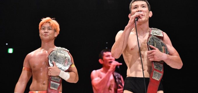 【DDT】「もう1個上のレベルに行けるように」宮脇純太がHARASHIMAから大金星！青木真也とファンドラを撃破しKO-Dタッグ初戴冠！8.30後楽園で秋山準&瑠希也の挑戦を受諾