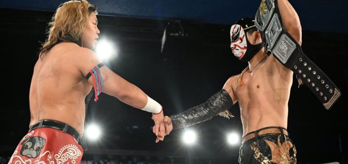【DDT】「いつまでもゲスト枠じゃいられねえんだよ!」O-MENZ隈取が勝俣瞬馬のEXTREME王座に挑戦直訴！ 8.30後楽園で激突へ