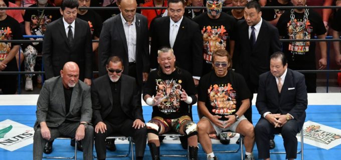 【新日本】豪華レジェンドが集結！天山広吉の引退セレモニーに武藤、長州、藤波、蝶野らが登壇「まずはケガと健康を取り戻して」