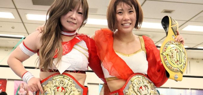 【アイスリボン】みなみ飛香＆勝愛実がタッグ王座奪取！ 飛香は柳川澄樺のICEx∞王座への挑戦をぶち上げ「三冠王者になる」と宣言