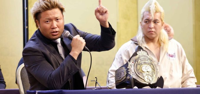 【全日本】宮原健斗「1回戦1分で終わらせます」ルーキー小河彪を酷評するも、『第13回 王道トーナメント』会見後にジャイアントスイングの餌食に