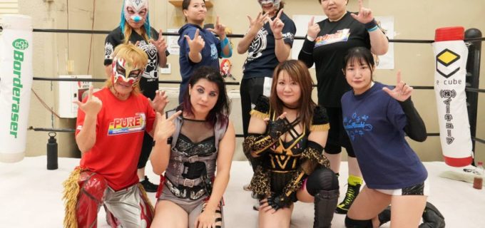 【PURE-J】中森華子が20周年記念試合でAKARIを撃破！ Leonは特別ルールの束子デスマッチで快勝