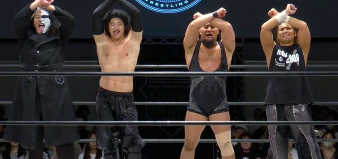 【ノア】「またいつもの超必殺技、電光石火の逆さ押さえ込み決めて3カウントだ」OZAWAが堂々の丸め込み予告！タイタス「本物の男らしく1人で来い」