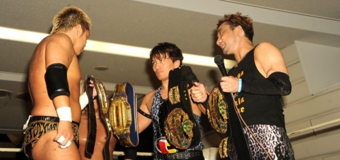 【ガンプロ】「2本のベルト巻いて立ってるのはこの俺だからな」勝村周一朗がSUSHIを仕留めて無差別級王者・渡瀬瑞基を挑発！10.31後楽園での2冠獲りへ死角なし
