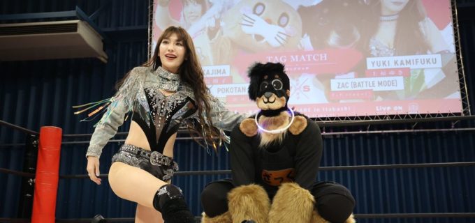 【東京女子】上福ゆきが愛犬ザックとの異色タッグで中島翔子らを撃破！10.14板橋で魅せた絆「めちゃくちゃかっこいい犬だったなと思います」